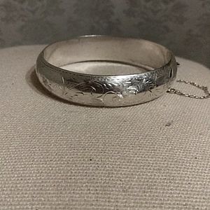 Stirling silver cuff bracelet